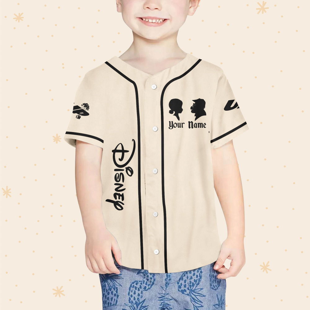 Personalized Disney Pixar UP Carl And Ellie Adventure Is Out Here Baseball Jersey - lylyprint.com