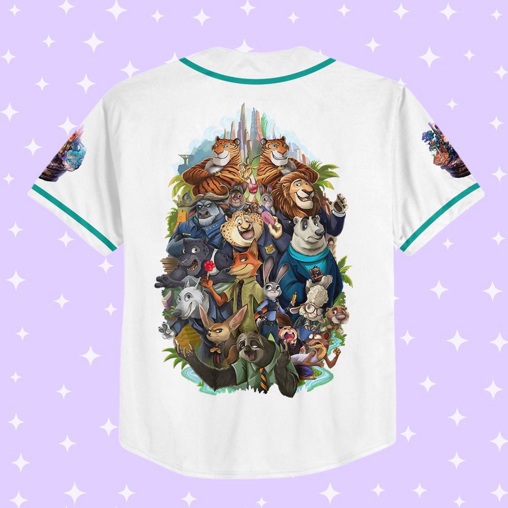 Personalized Disney Zootopia Characters Baseball Jersey - lylyprint.com