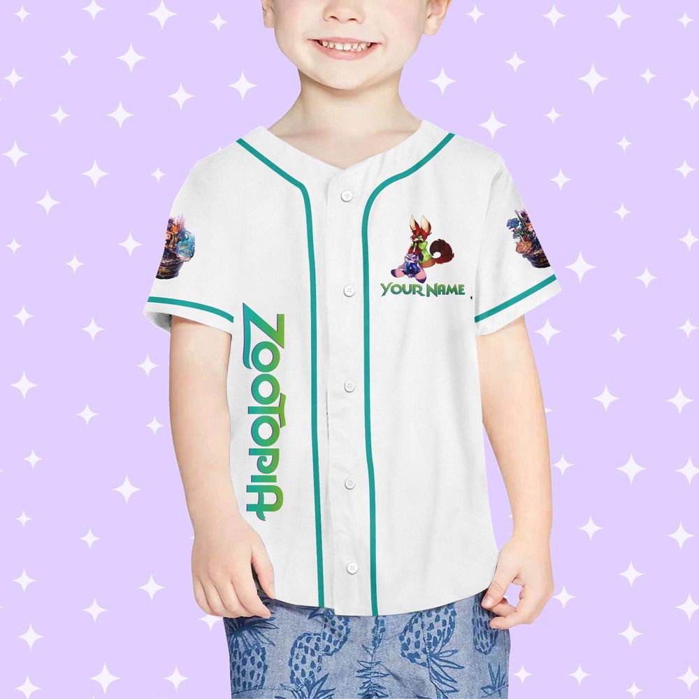Personalized Disney Zootopia Characters Baseball Jersey - lylyprint.com