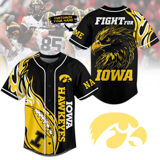 Personalized Iowa Hawkeyes Sport Baseball Jersey