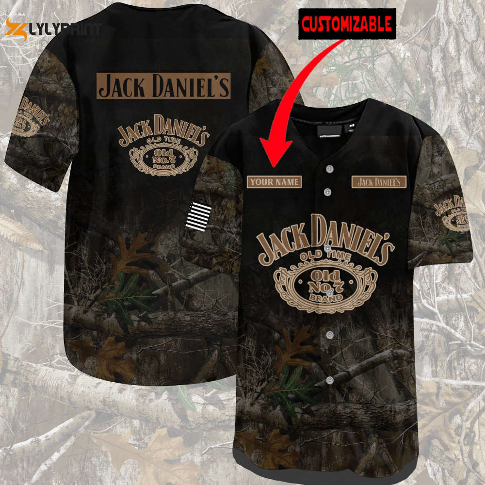 Personalized JD Old No 7 Woods All Over Print 3D Unisex Baseball Jersey - lylyprint.com