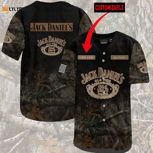 Personalized JD Old No 7 Woods All Over Print 3D Unisex Baseball Jersey - lylyprint.com