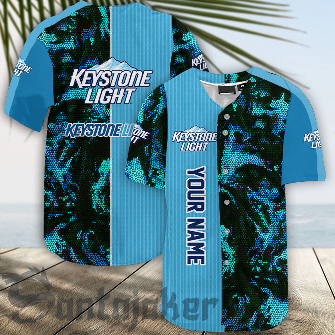 Personalized Keystone Light Galaxy Mosaic Baseball Jersey - Gift for Men Women - Gift for Men Women - lylyprint.com