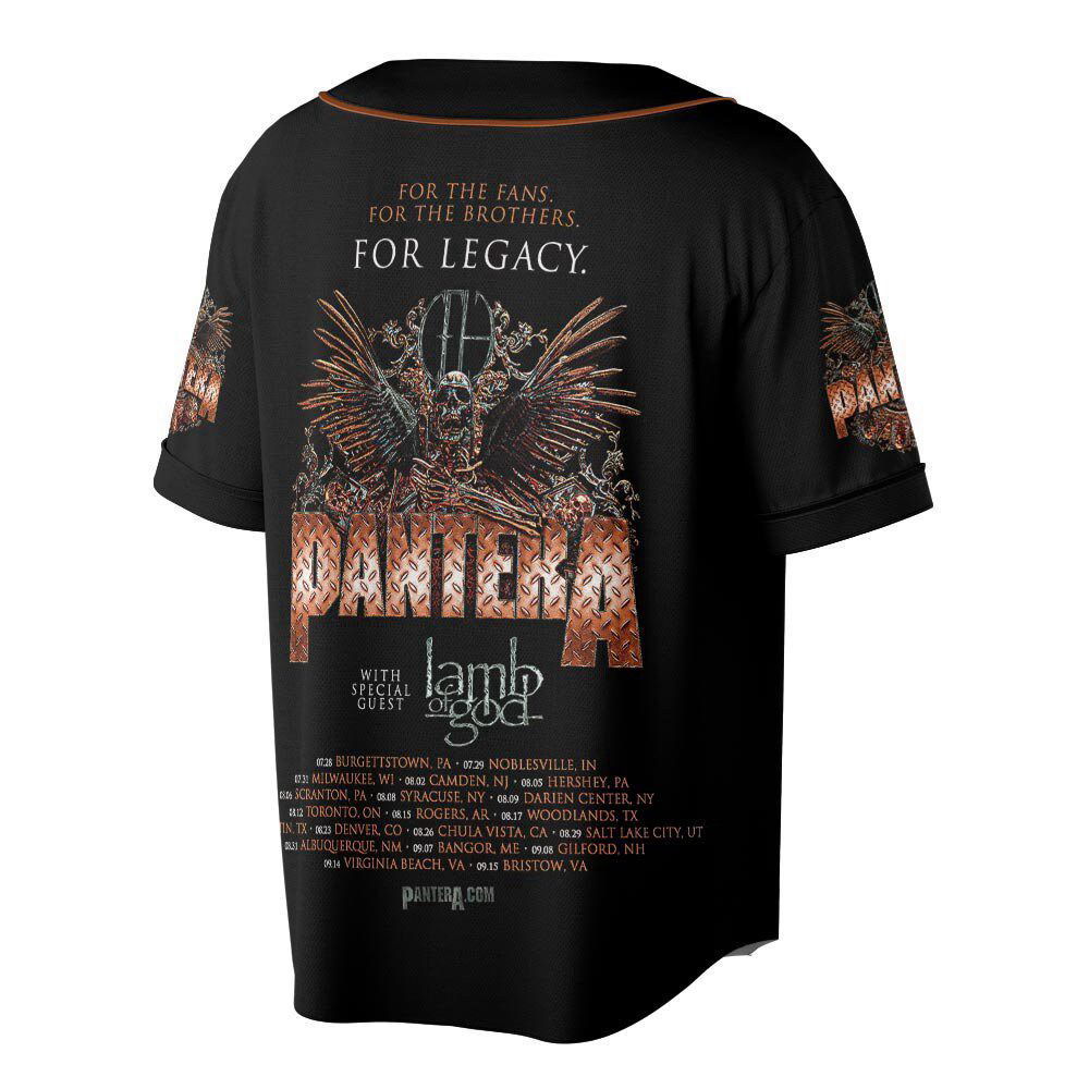 Personalized Mayhem Skull Tour 2023 With Lamp Of God Baseball Jersey For Men Women - lylyprint.com