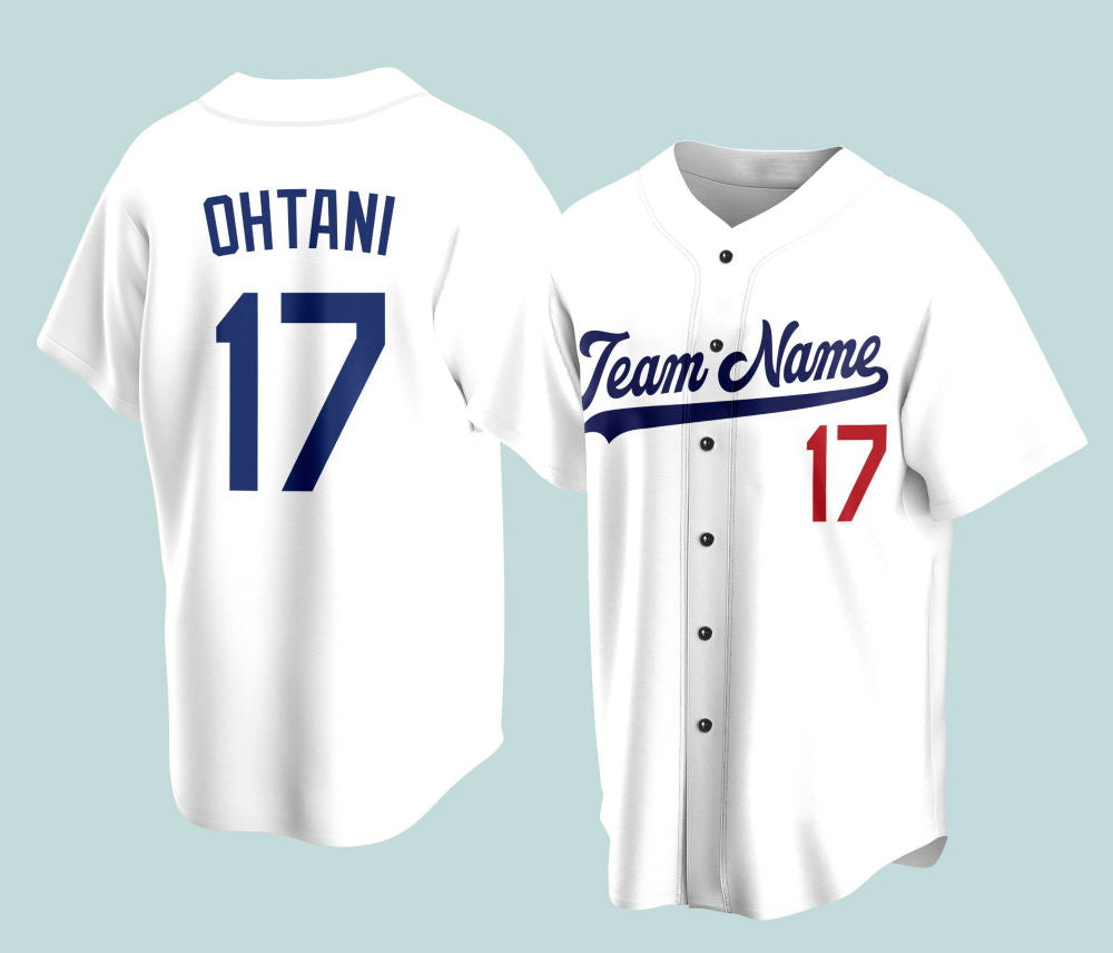 Personalized Name Ohtanii Baseball Jersey Custom Request Baseball Game Day Outfit For American Baseball Fan Lover Gift For Baseball Player - Aopprinter