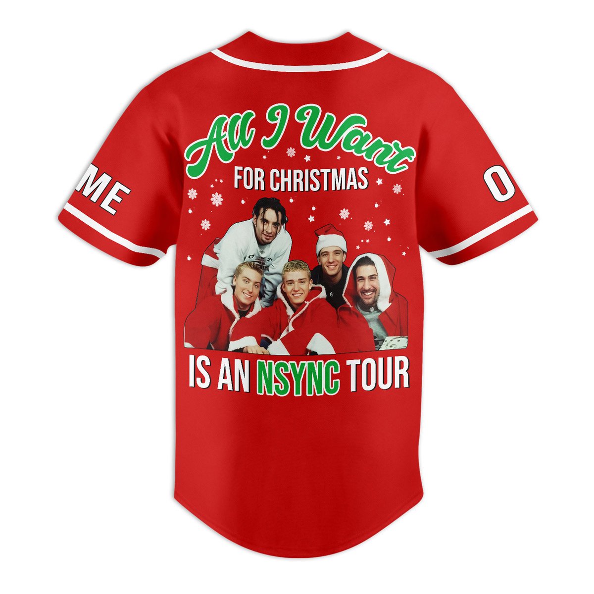 Personalized Red Shirt NSYNC Baseball Jersey For Shipping Worldwide