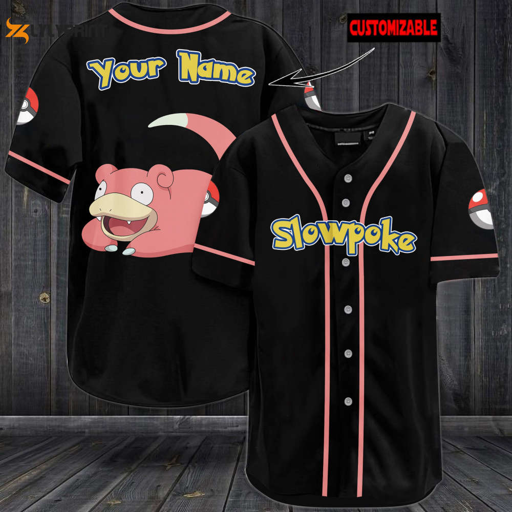 Personalized Slowpoke Baseball Jersey - lylyprint.com