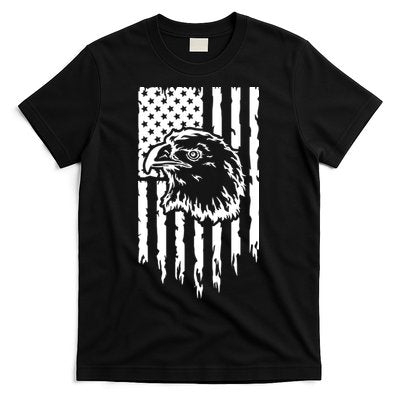 Patriotic Eagle With Us Flag Usa T-Shirt