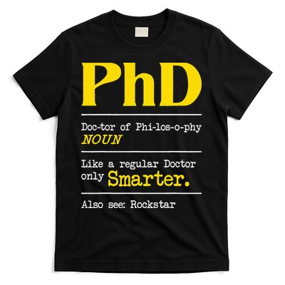 PhD Graduate Ph.D. Graduation Doctorate Degree Definition T-Shirt