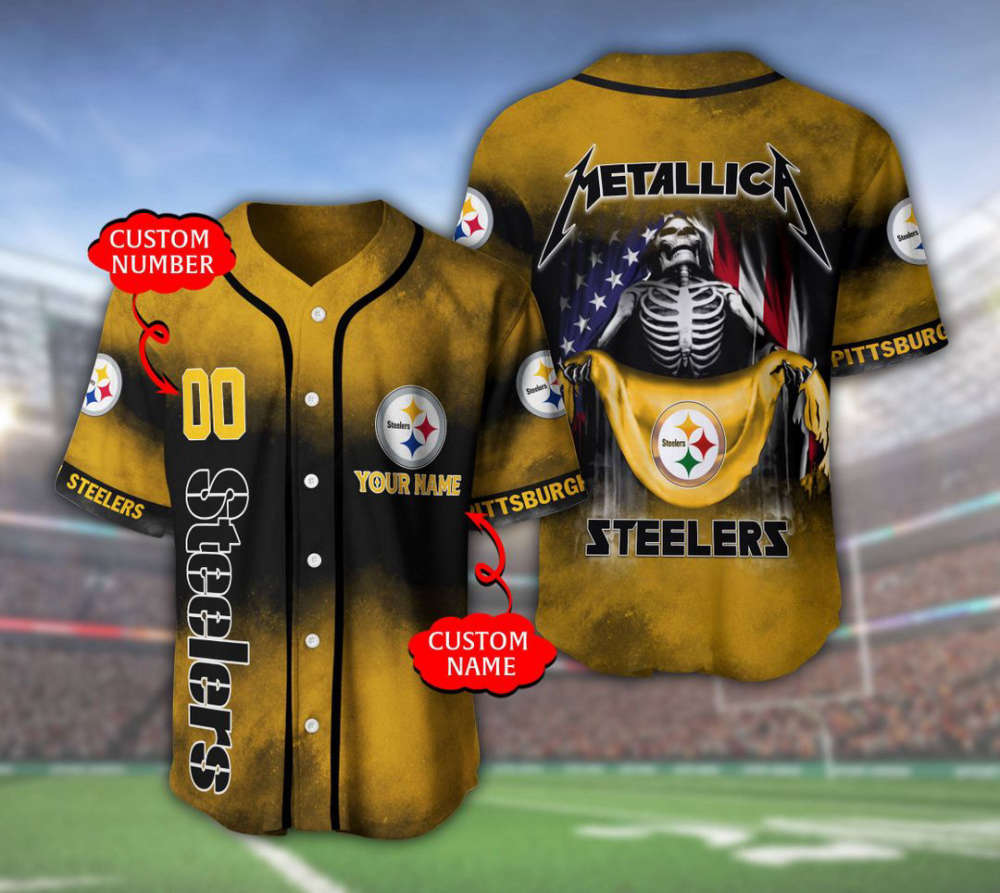 Pittsburgh Steelers Personalized Baseball Jersey Gift For Men Women - lylyprint.com