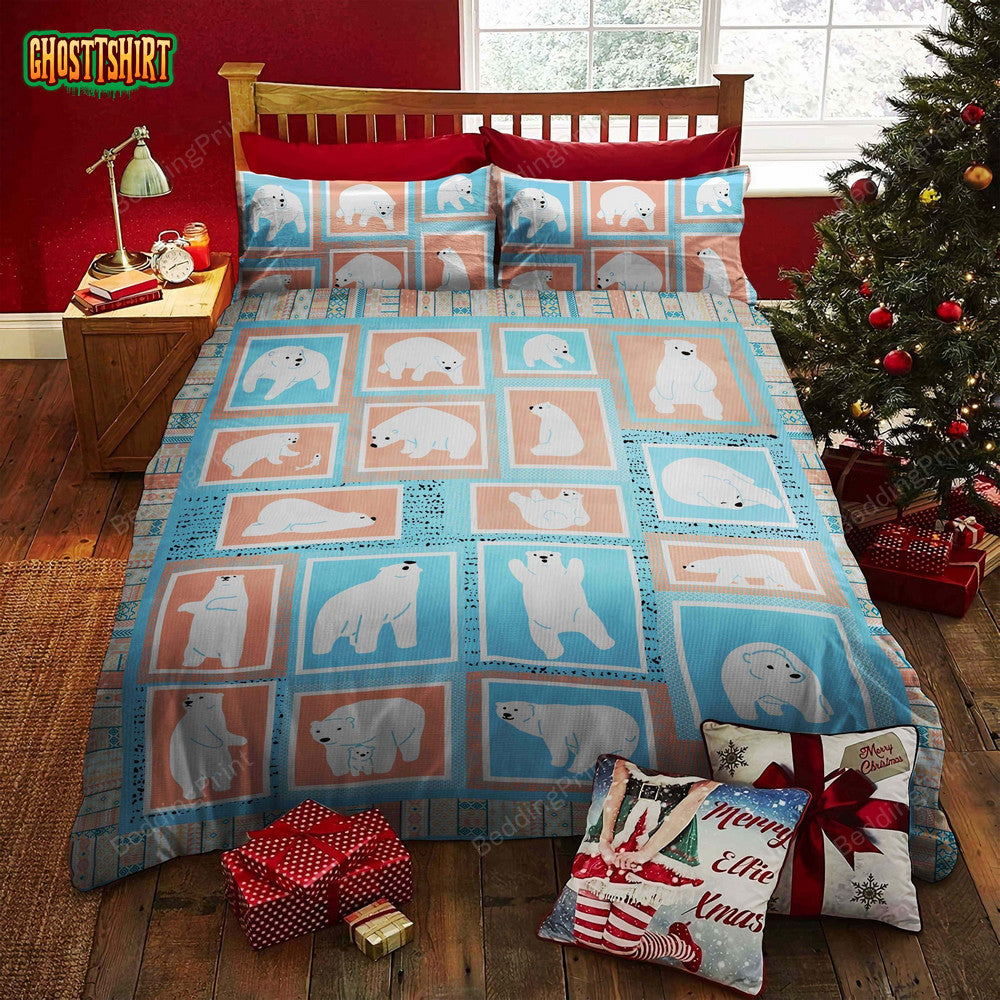 Polar Bear Bed Sheets Duvet Cover Bedding Set