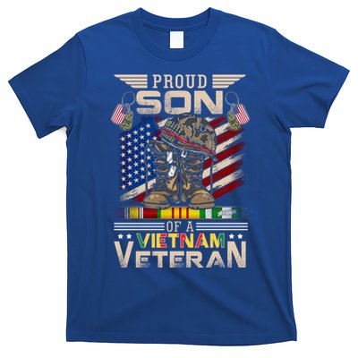 Proud Son Of A Vietnam Veteran Cute Gift Vietnam War Vet Gift T-Shirt