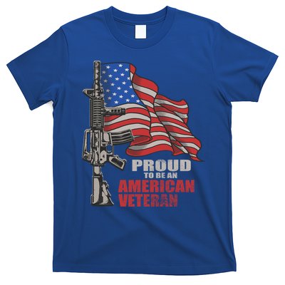 Proud To Be An American Veteran Cool Gift T-Shirt