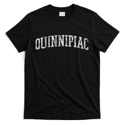 Quinnipiac Arch Logo Vintage Retro Sports University Style T-Shirt