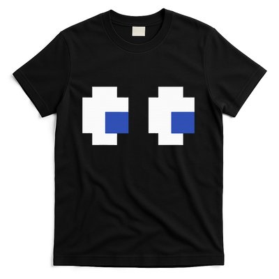 Retro Arcade Game Ghost Eyes 80s Halloween Group Costume T-Shirt