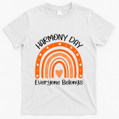 Rainbow Harmony Day Everyone Belongs T-Shirt