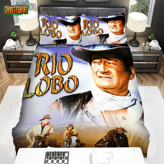 Rio Lobo Poster 7 Bed Sheets Spread Comforter Duvet Cover Bedding Set