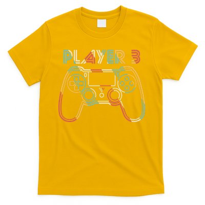 Retro Matching Player 3 Video Gamer T-Shirt