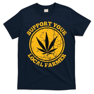 Retro Marijuana Support Your Local Farmer Cannabis Weed T-Shirt