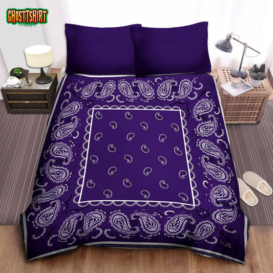 Royal Purple Bandana Bedding Set