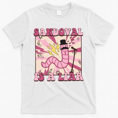 Retro Sandovals A Liar Worm With A Mustache T-Shirt