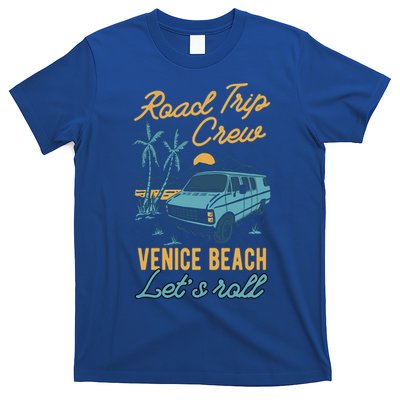 Road Trip Crew Venice Beach Lets Roll Matching Group Vannin Gift T-Shirt