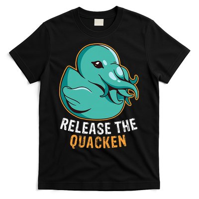 Release the Quacken a Funny Kraken Duck T-Shirt