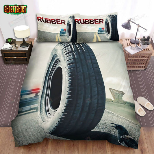 Rubber (2010) Poster Ver 2 Bed Sheets Spread Comforter Duvet Cover Bedding Set