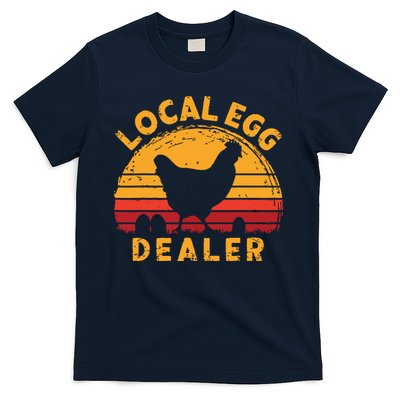 Retro Vintage Local Egg Dealer Farmer Chicken Egg Lover T-Shirt