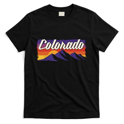 Retro Vintage Mountains Colorado T-Shirt