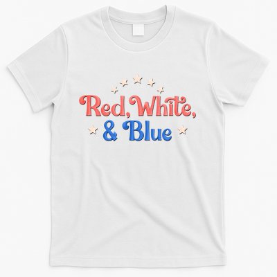 Red White And Blue 4th Of July Holiday T-Shirt