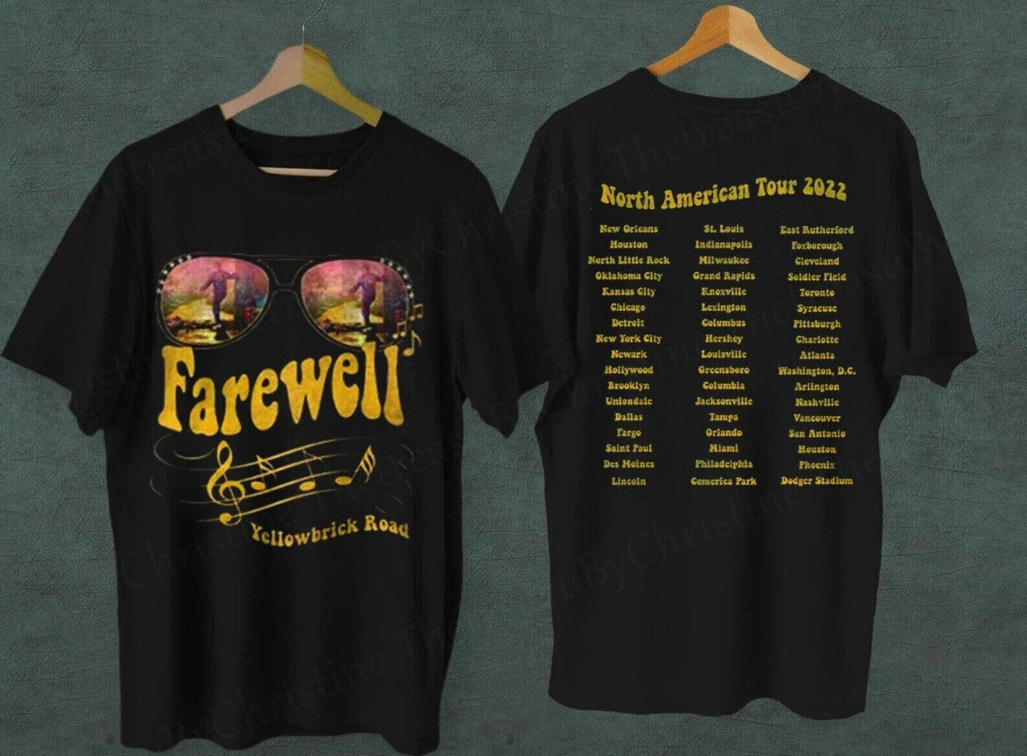 Elton John Farewell Tour Yellow Brick Road The Final Tour 2022 T-Shirt