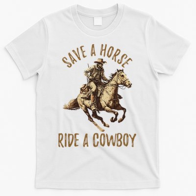 Save A Horse Ride A Cow Horseback Riding T-Shirt