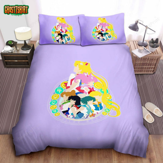 Sailor Moon, Six Sailors Bed Sheets Duvet Cover Bedding Set