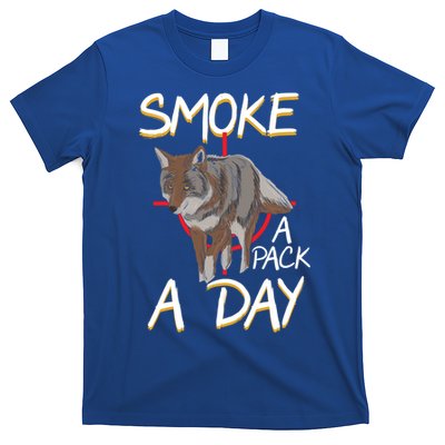 Smoke A Pack A Day Coyote Hunting Jackal Wolf Great Gift T-Shirt