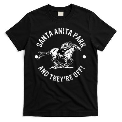 Santa Anita Park Racetrack Horse Racing Equestrian T-Shirt