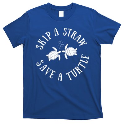 Skip A Straw Save A Turtle Cute Turtle Graphic Gift T-Shirt