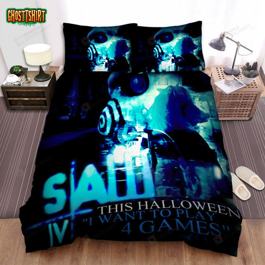 Saw Iv Movie Poster Bed Sheets Spread Comforter Duvet Cover Bedding Set Ver 1