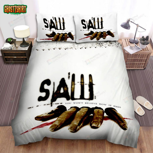 Saw V Movie Poster Bed Sheets Spread Comforter Duvet Cover Bedding Set