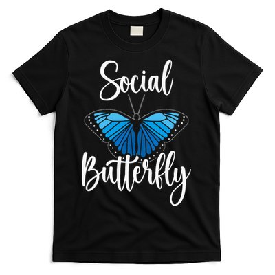 Social Butterfly Behavior Extroverted Extrovert T-Shirt