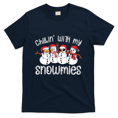 Snowman Christmas Chillin With My Snowmies Ugly Gift T-Shirt