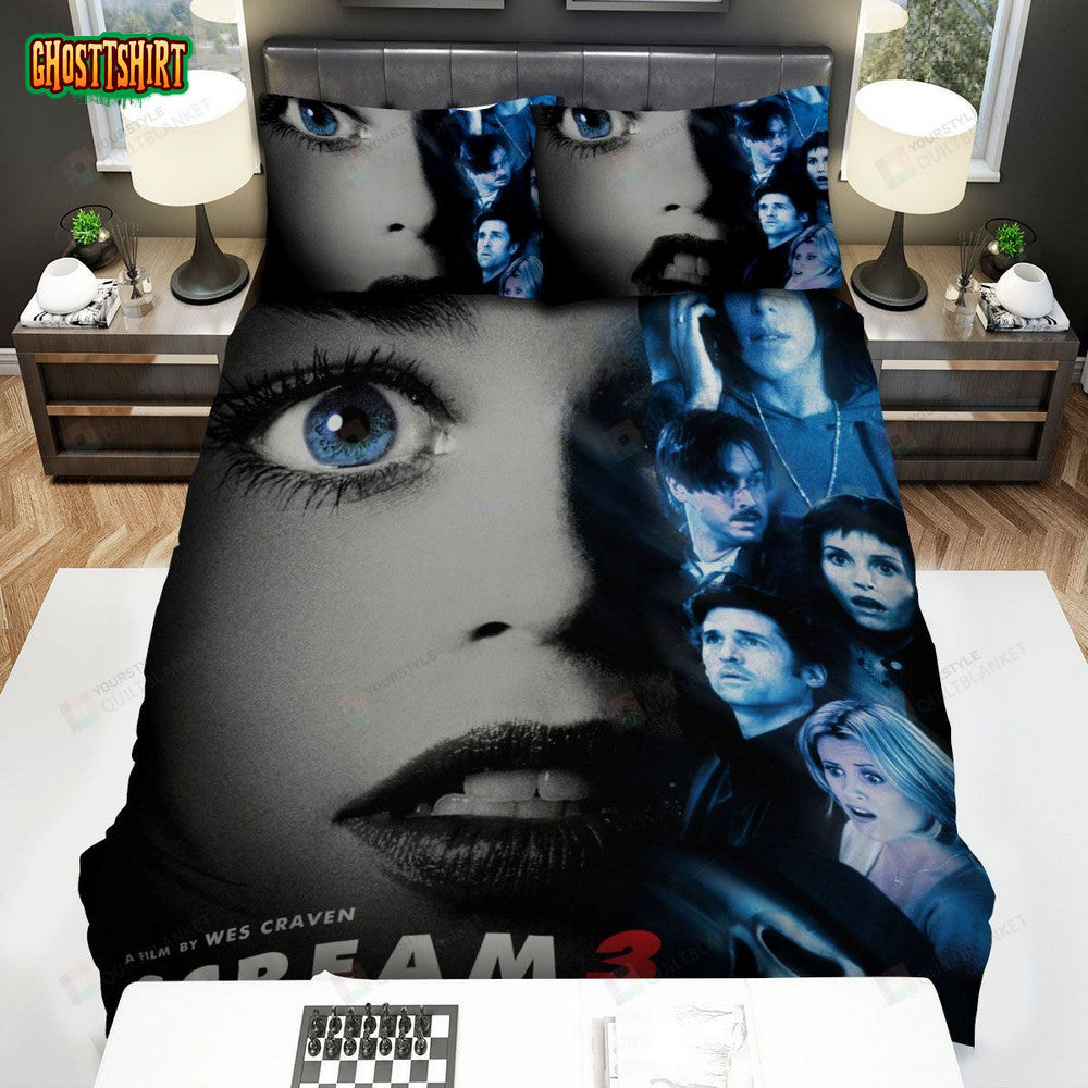 Scream 3 Movie Poster 4 Bed Sheets Spread Comforter Duvet Cover Bedding Set