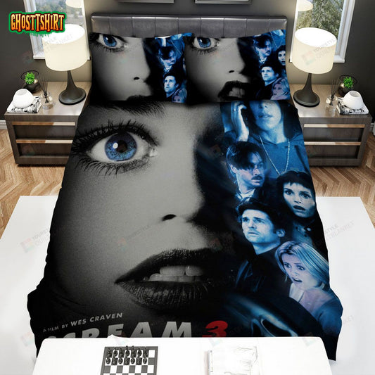 Scream 3 Movie Poster 4 Bed Sheets Spread Comforter Duvet Cover Bedding Set