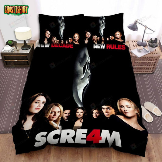 Scream 4 Movie Poster 1 Bed Sheets Spread Comforter Duvet Cover Bedding Set