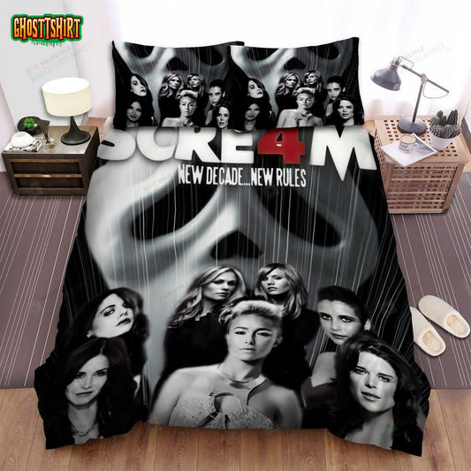 Scream 4 Movie Poster 10 Bed Sheets Spread Comforter Duvet Cover Bedding Set