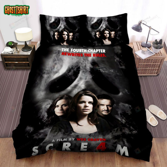 Scream 4 Movie Poster 4 Bed Sheets Spread Comforter Duvet Cover Bedding Set