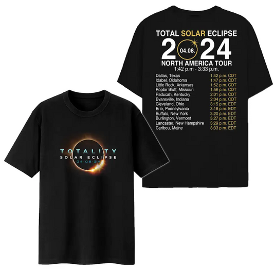 2024 Total Solar Eclipse North America Tour Shirt