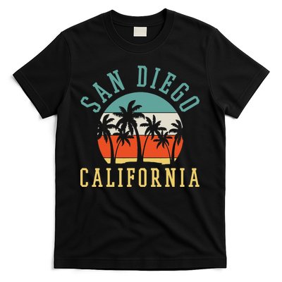San Diego California Summer Vacation Retro T-Shirt