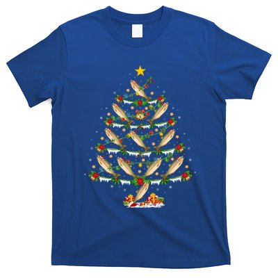 Steelhead Fish Lover Xmas Lighting Steelhead Christmas Tree Gift T-Shirt