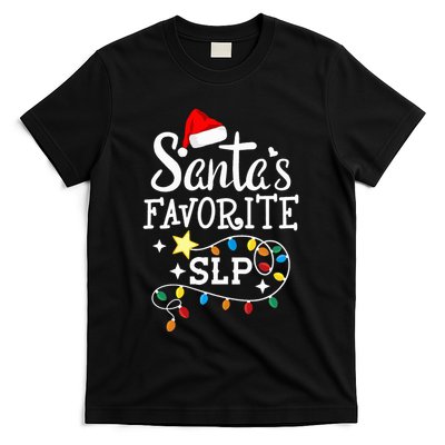 Santa's Favorite SLP Speechlanguage pathologists Christmas T-Shirt